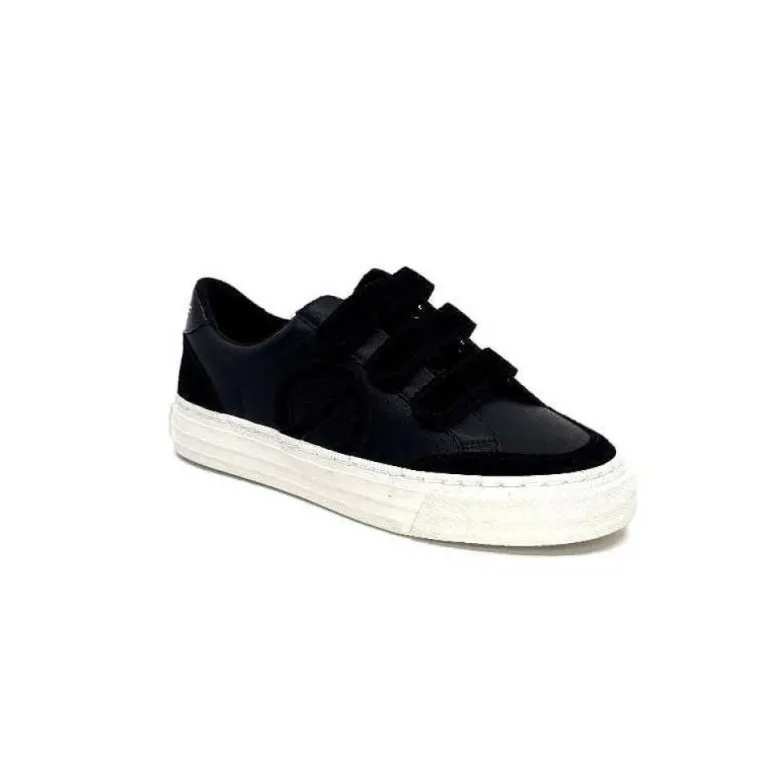 No Name Strike Straps Cuir Noir