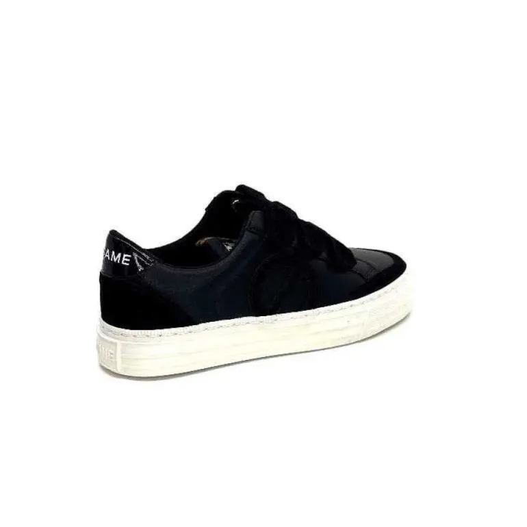 No Name Strike Straps Cuir Noir