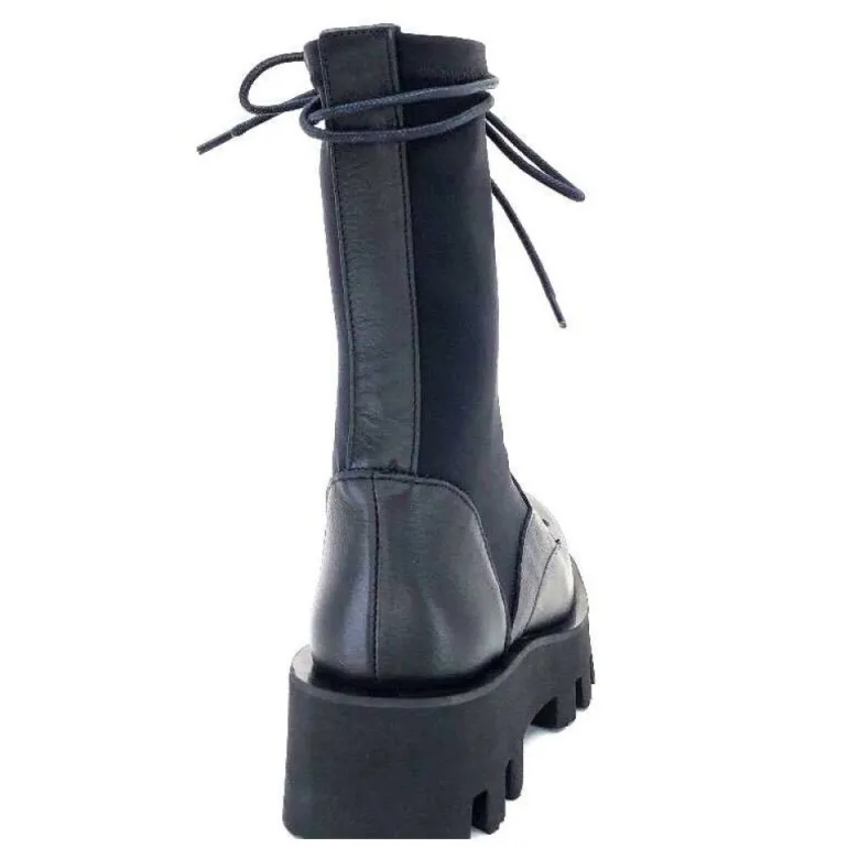 Paloma Barcelo Ahrem Cuir Noir Textile Noir