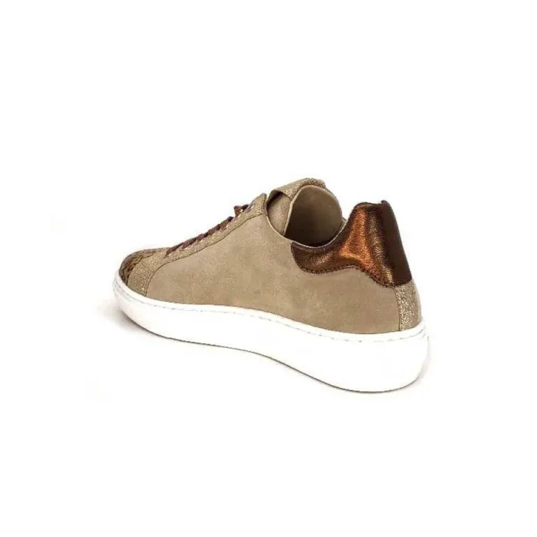 Reqins Sun Stella Mix Cuir Daim Beige