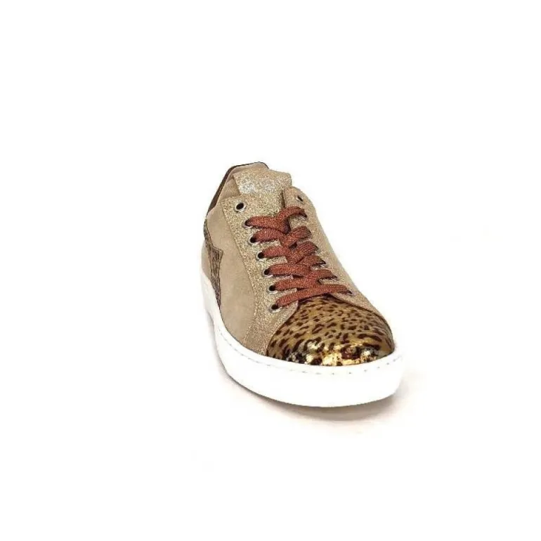 Reqins Sun Stella Mix Cuir Daim Beige