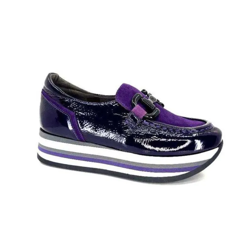 Softwaves 7.78.61 Cuir Vernis Et Daim Violet