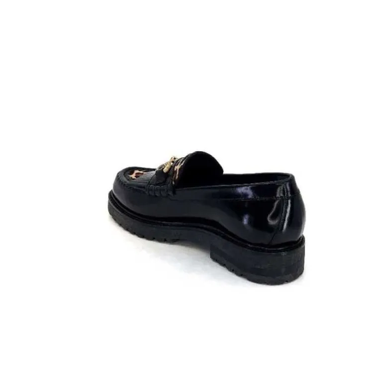 Triver Flight 707.01B Cuir Noir Poulain Leo