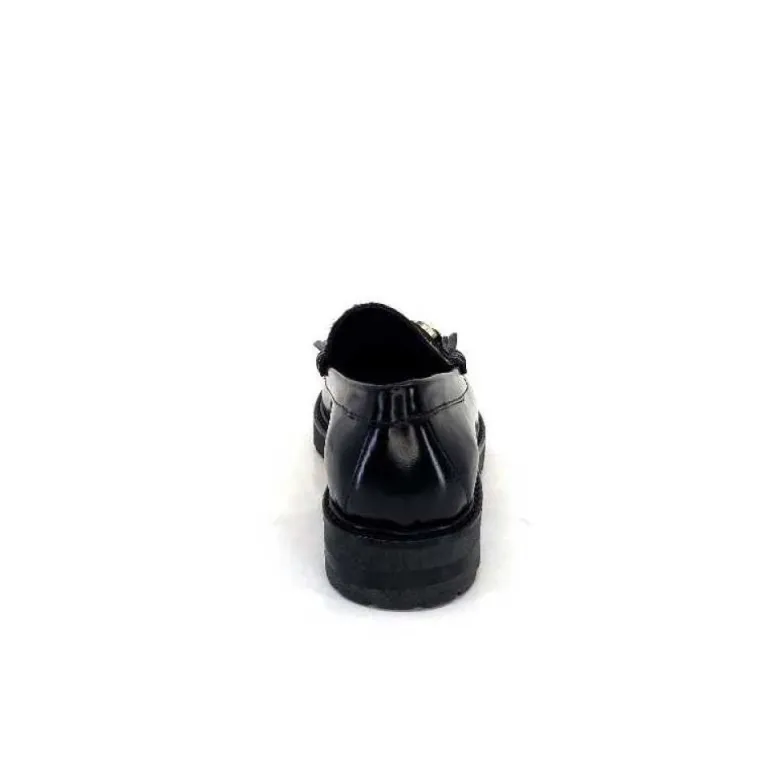 Triver Flight 707.01B Cuir Noir Poulain Leo