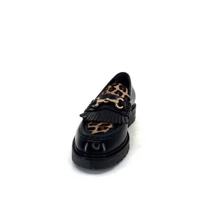 Triver Flight 707.01B Cuir Noir Poulain Leo