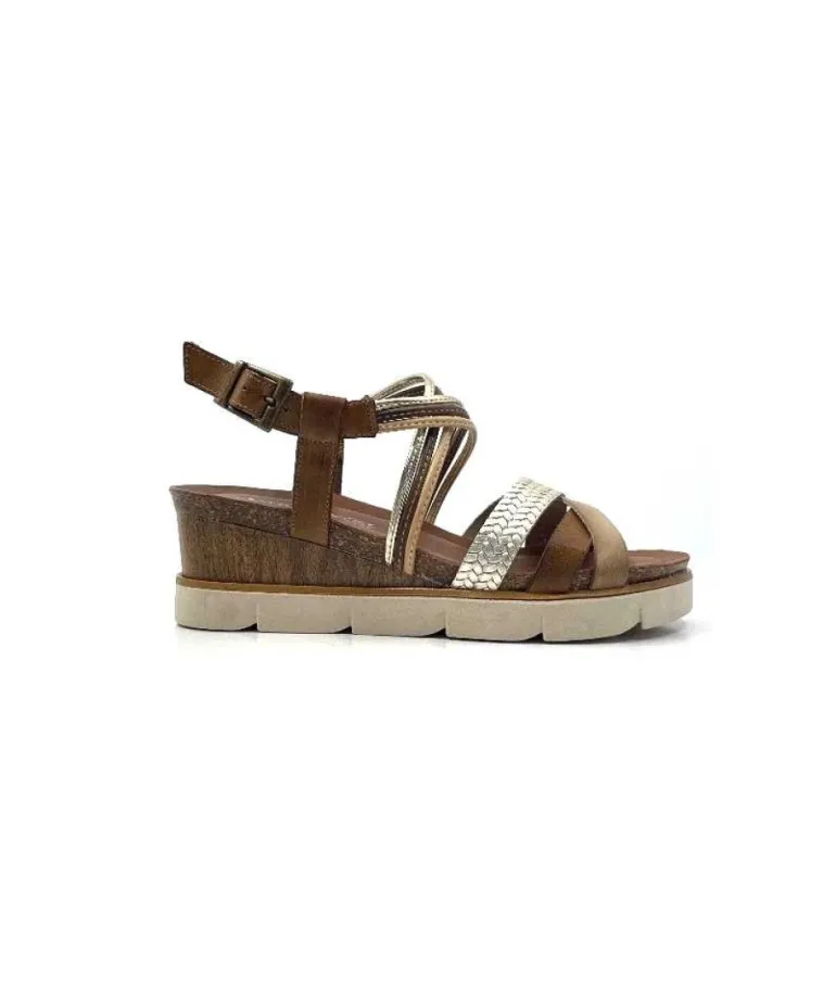 Xapatan 1536 Avellana Cuir Or Marron