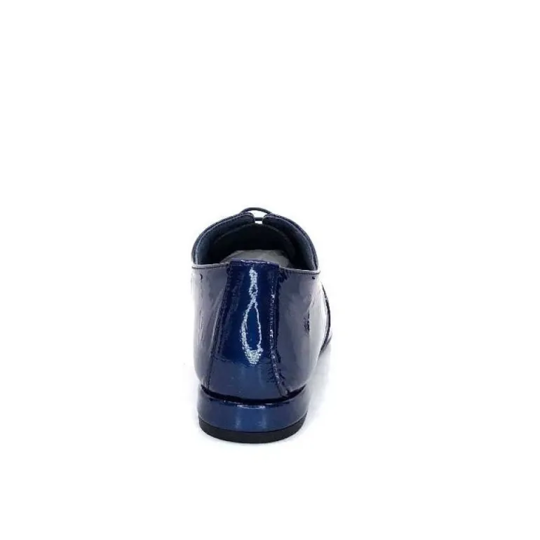 Xavier Danaud Cross Cuir Vernis Bleu