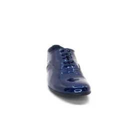 Xavier Danaud Cross Cuir Vernis Bleu