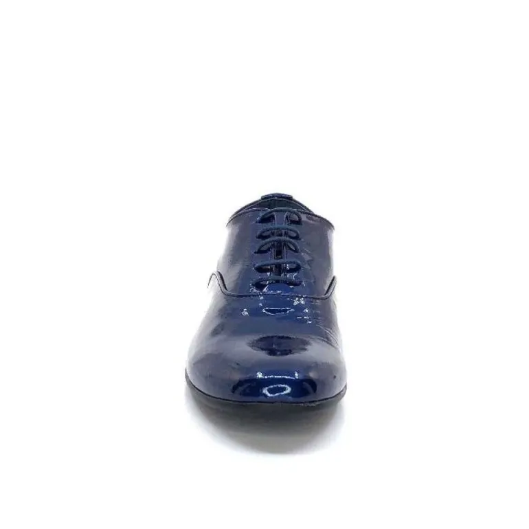 Xavier Danaud Cross Cuir Vernis Bleu
