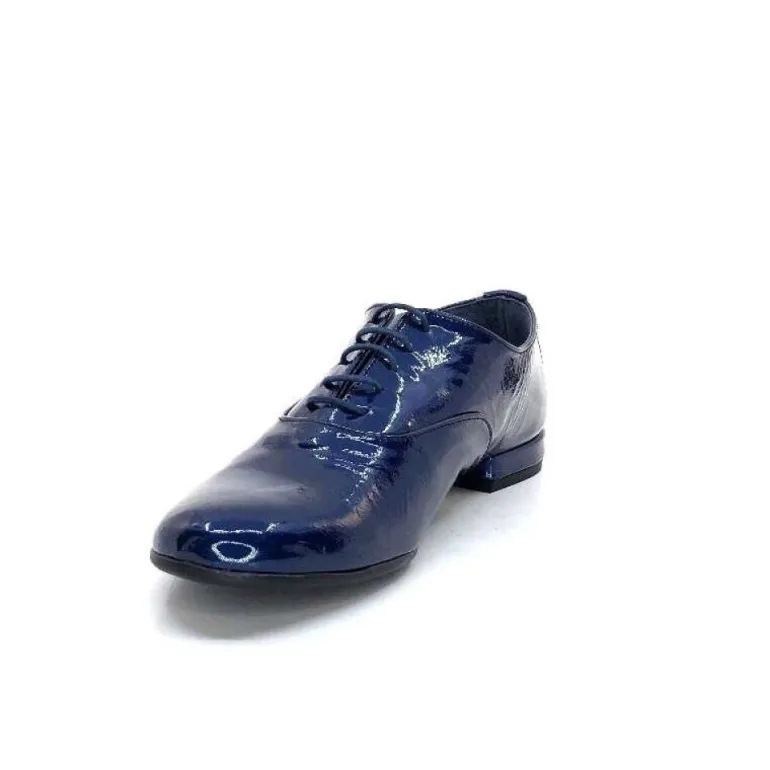 Xavier Danaud Cross Cuir Vernis Bleu