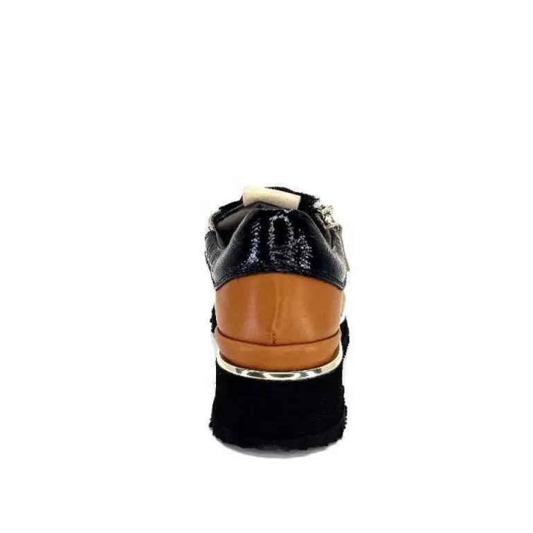 Xsa 9809 Cuir Noir, Marron & Creme