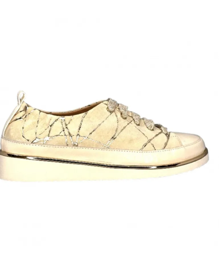 Xsa 8010 Daim Beige Cuir Or