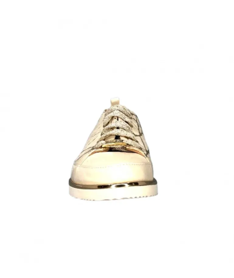 Xsa 8010 Daim Beige Cuir Or
